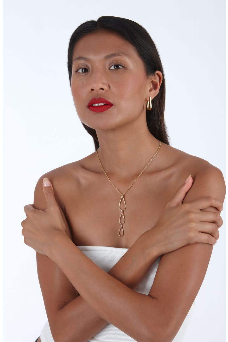 Petal Hoops, Alternate, color, Gold