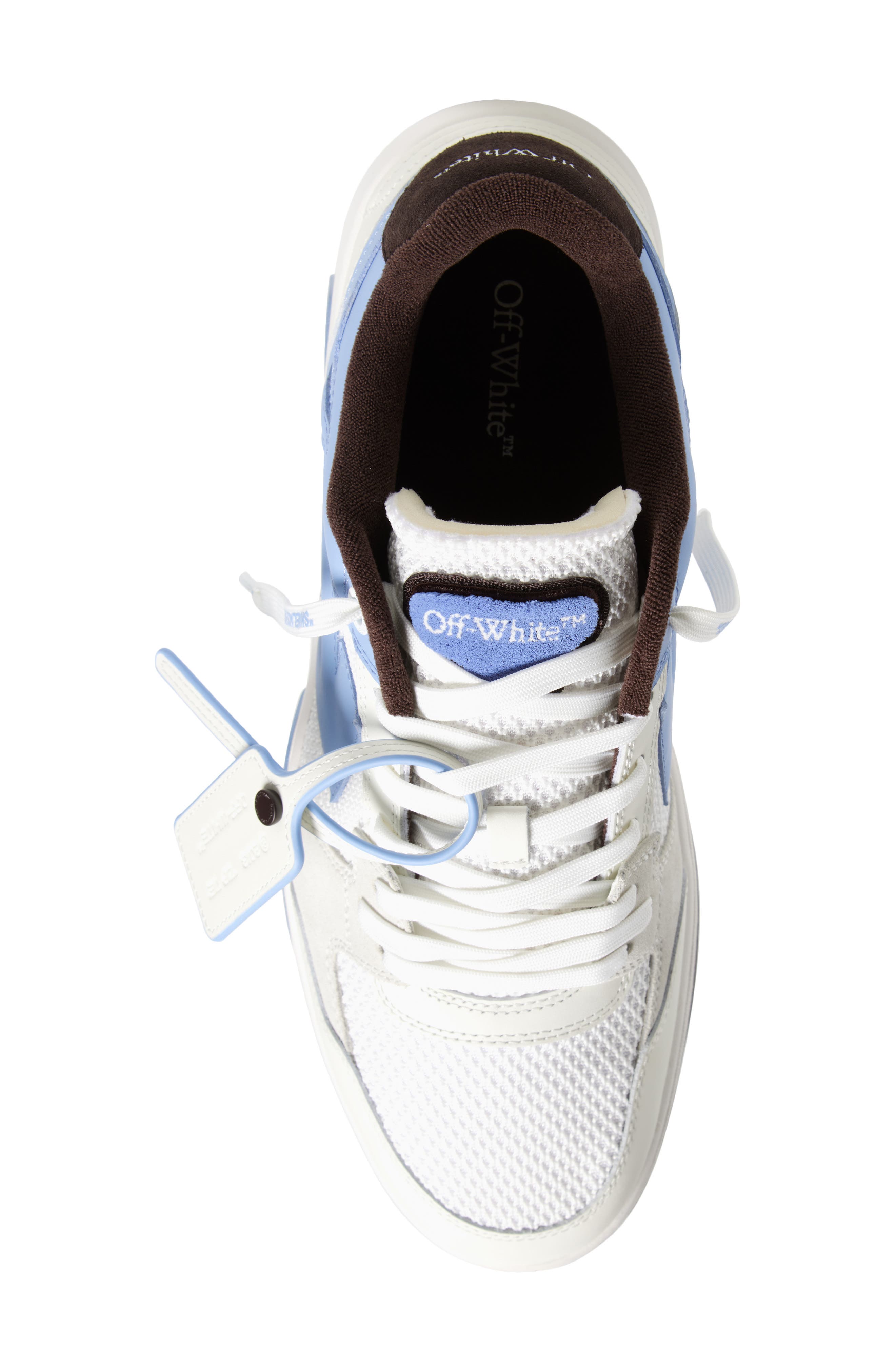 Off-White Slim Out of Office Low Top Sneaker, Alternate, color, Dusty Blue - White