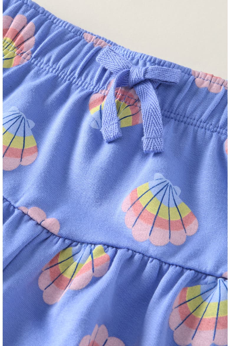 Kids' Flared Shorts, Alternate, color, BLUE PERSIA RAINBOW SEASHELLS
