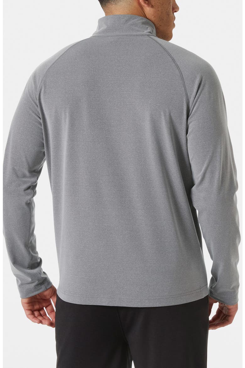 Tyri Half Zip Pullover, Alternate, color, EBONY MELANGE
