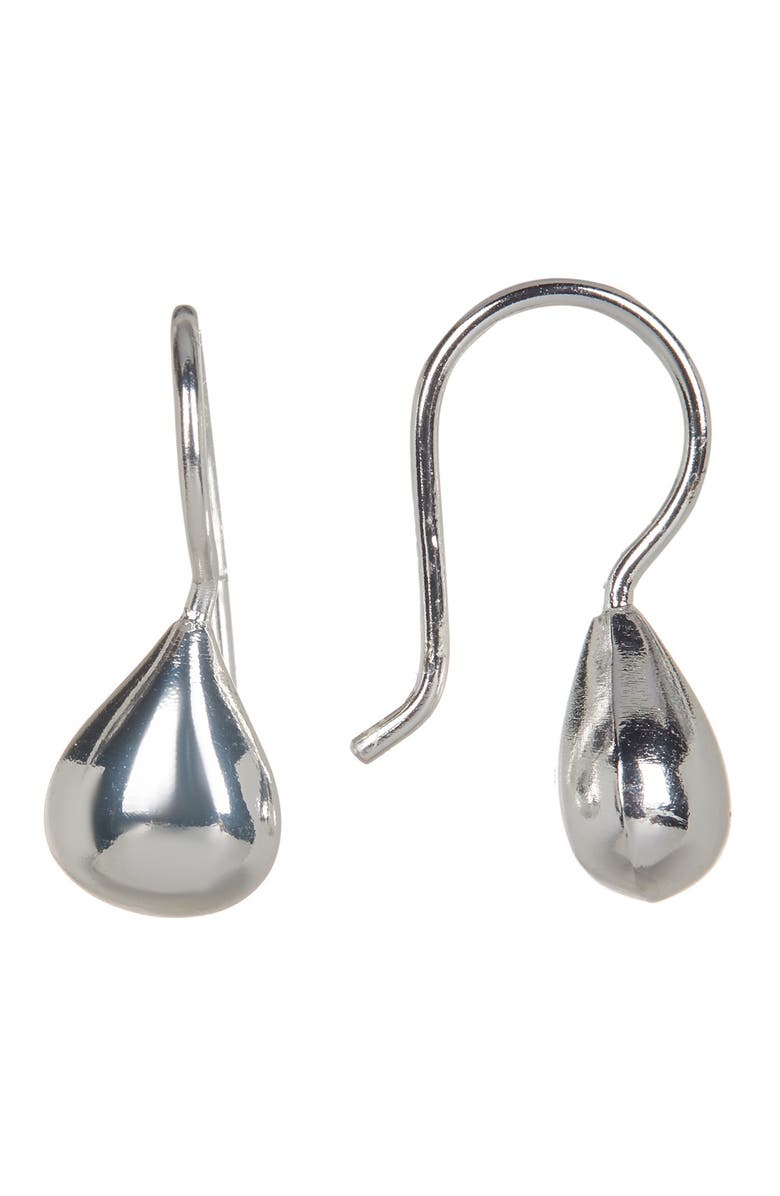 CANDELA JEWELRY Sterling Silver Polished Teardrop Earrings, Main, color, 