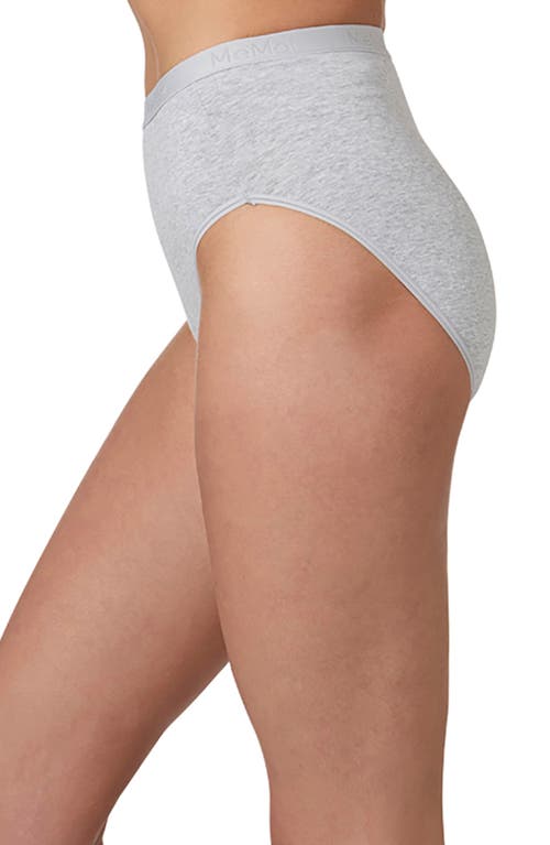 Memoi Stretch Cotton 3-pack Briefs In Gray