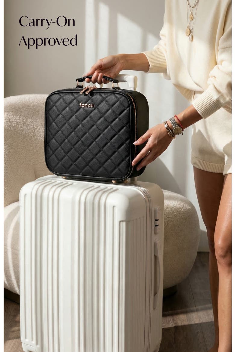 Madison Makeup Case | Black, Alternate, color, Black