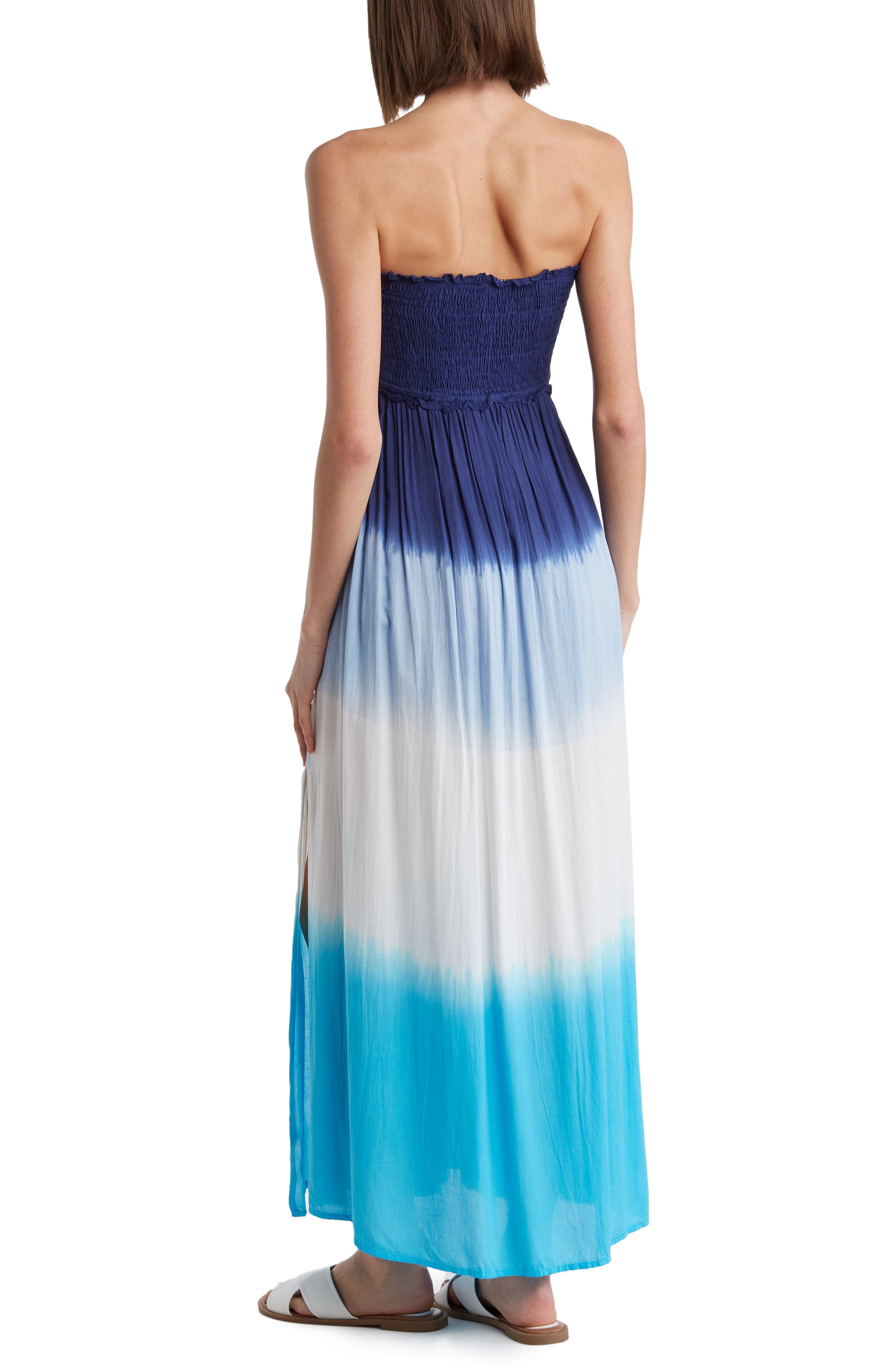 Strapless Smocked Dress - image 2