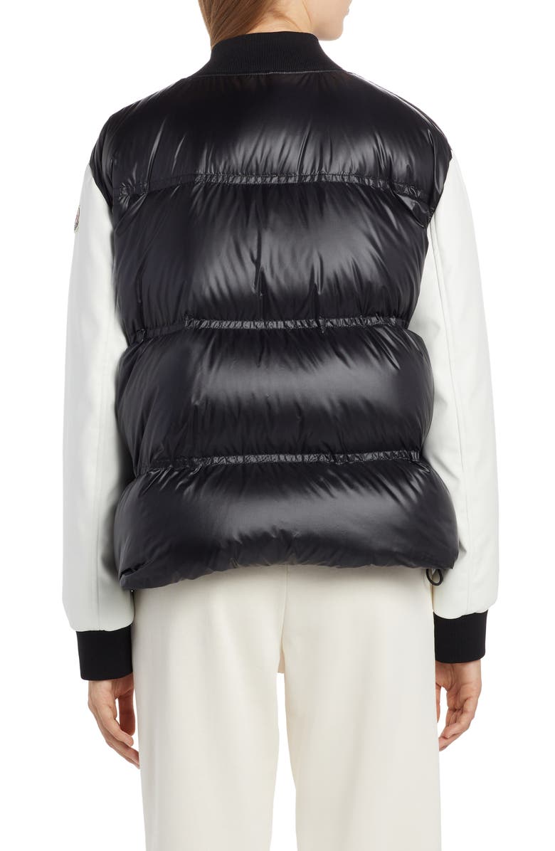 Moncler Mole Logo Down Bomber Jacket, Alternate, color, 