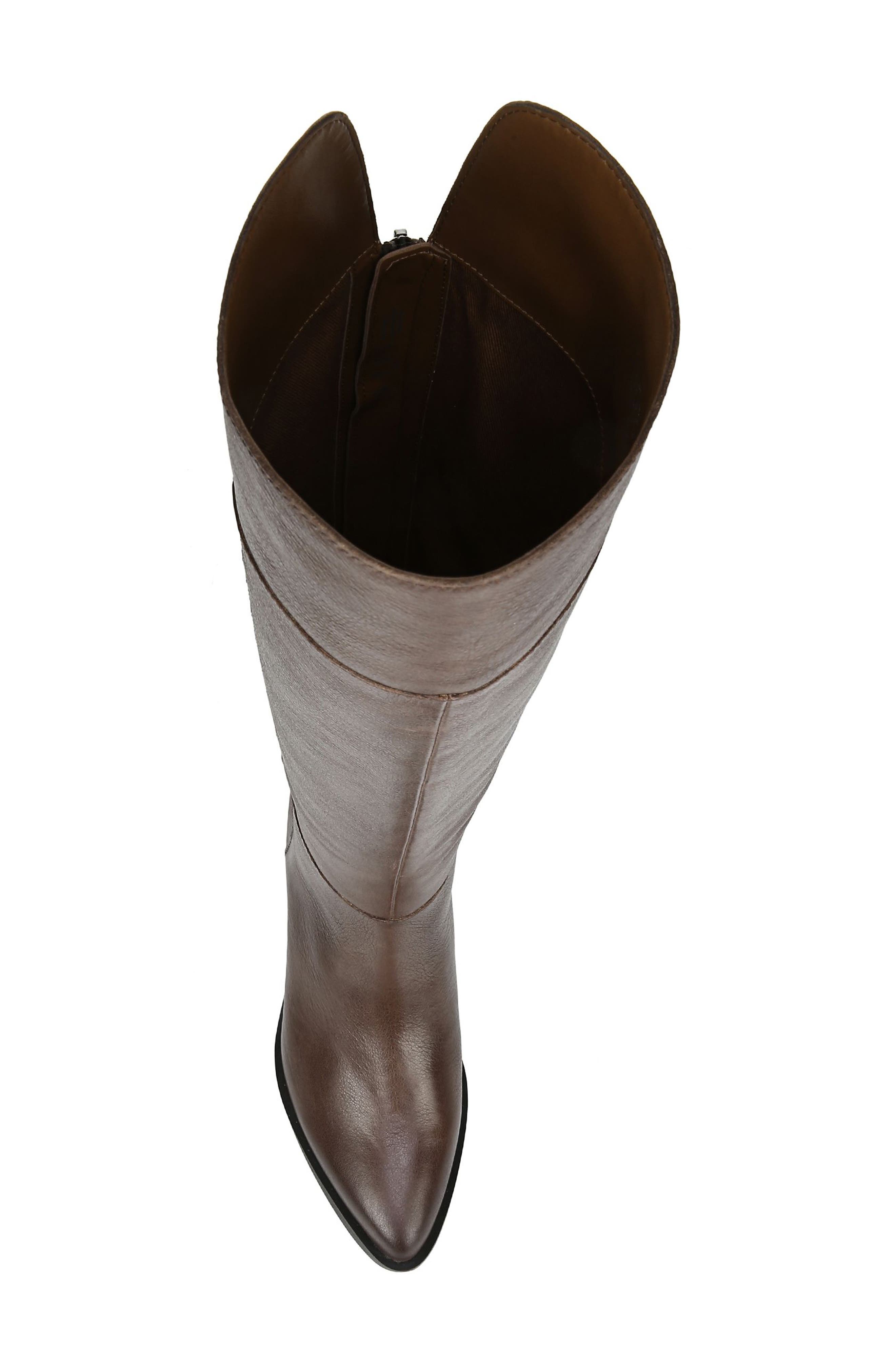 Daya Knee High Boot, Alternate, color, BROWN LEATHER