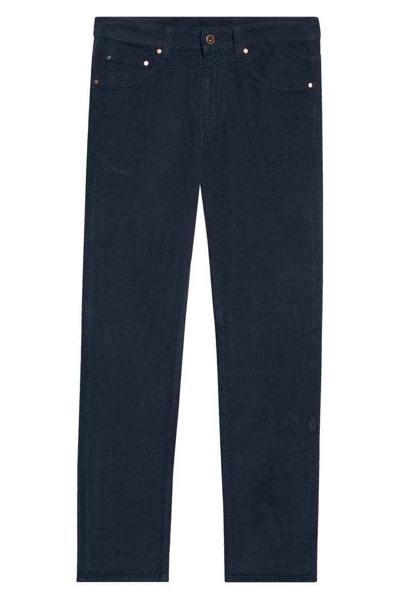Five-Pocket Stretch Corduroy Pants, Main, color, NAVY