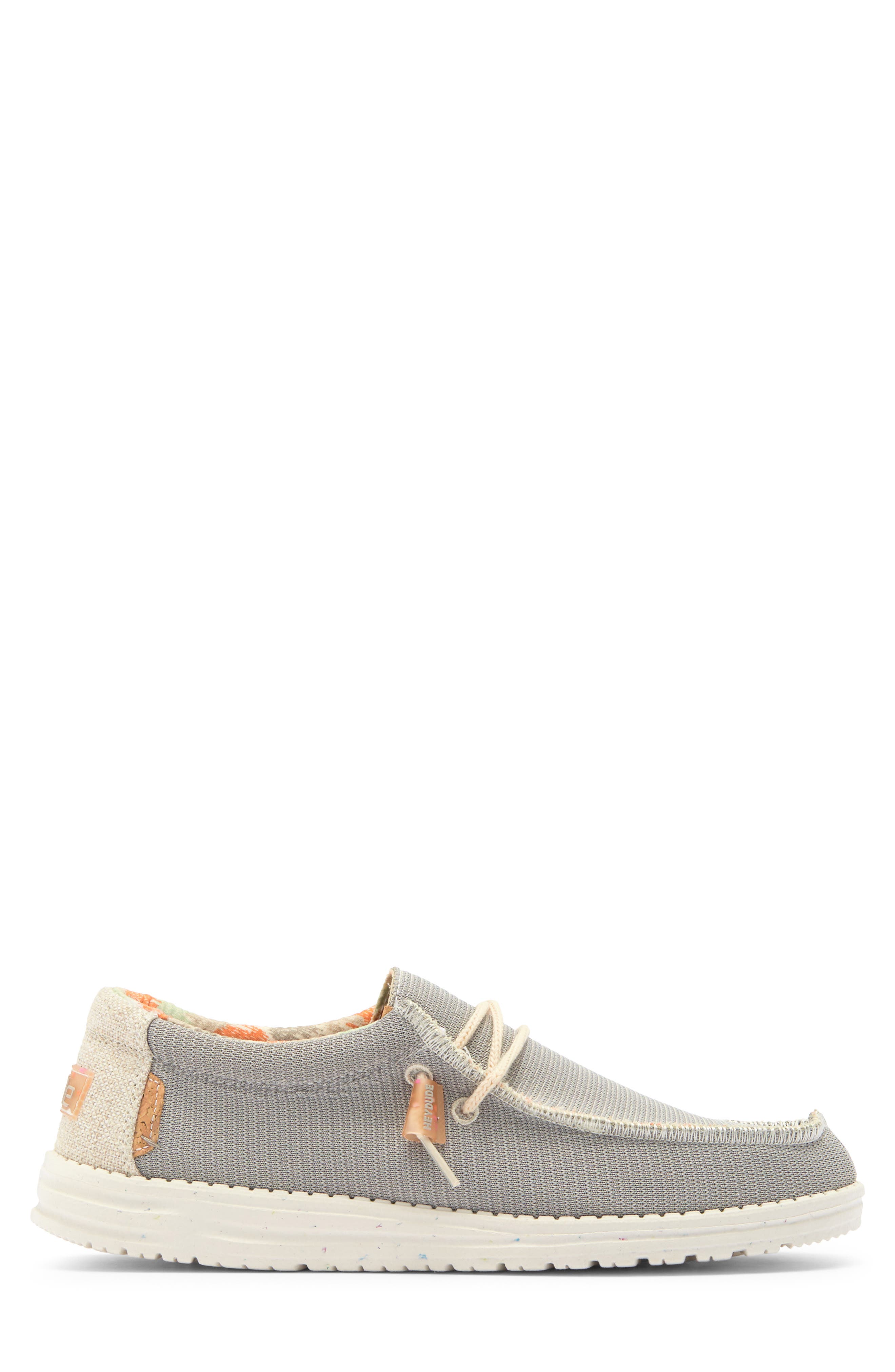 Hey Dude Wally Moc Toe Slip-On Shoe, Alternate, color, Cobblestone