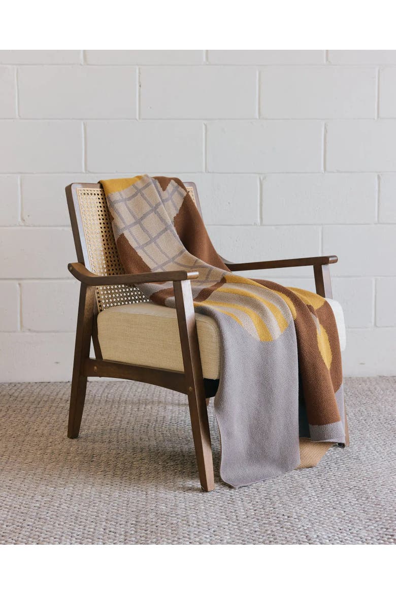 Breakfast Knit Throw Blanket, Alternate, color, Sunday