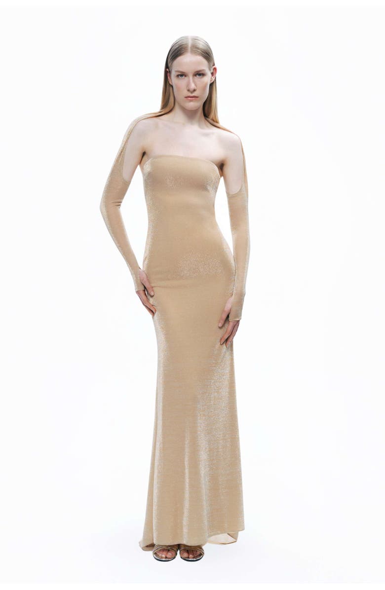 Nocturne Maxi Dress with Glove Accessory, Main, color, 