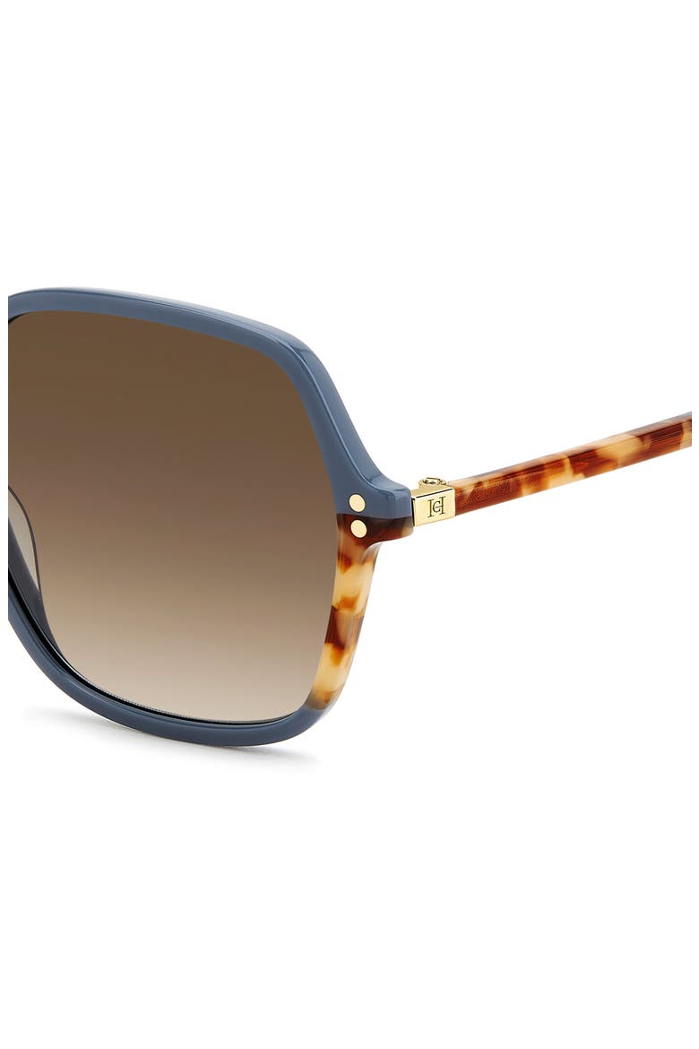 Her 0278/S 56mm Gradient Square Sunglasses, Alternate, color, BLUE