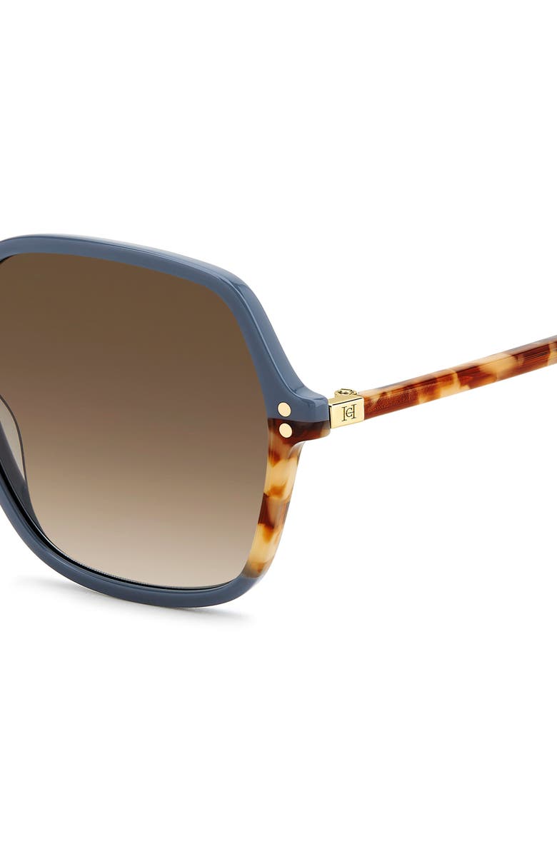 Carolina Herrera Her 0278/S 56mm Gradient Square Sunglasses, Alternate, color, Blue