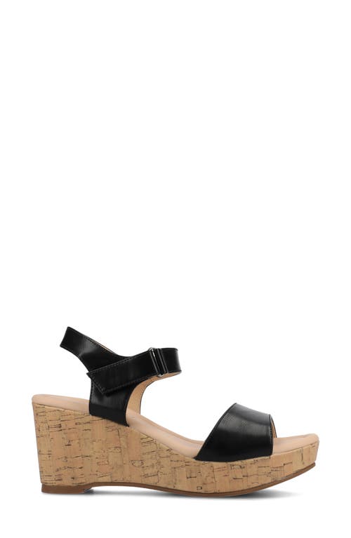 JOURNEE COLLECTION JOURNEE COLLECTION RANAE PLATFORM WEDGE CORK SANDAL 