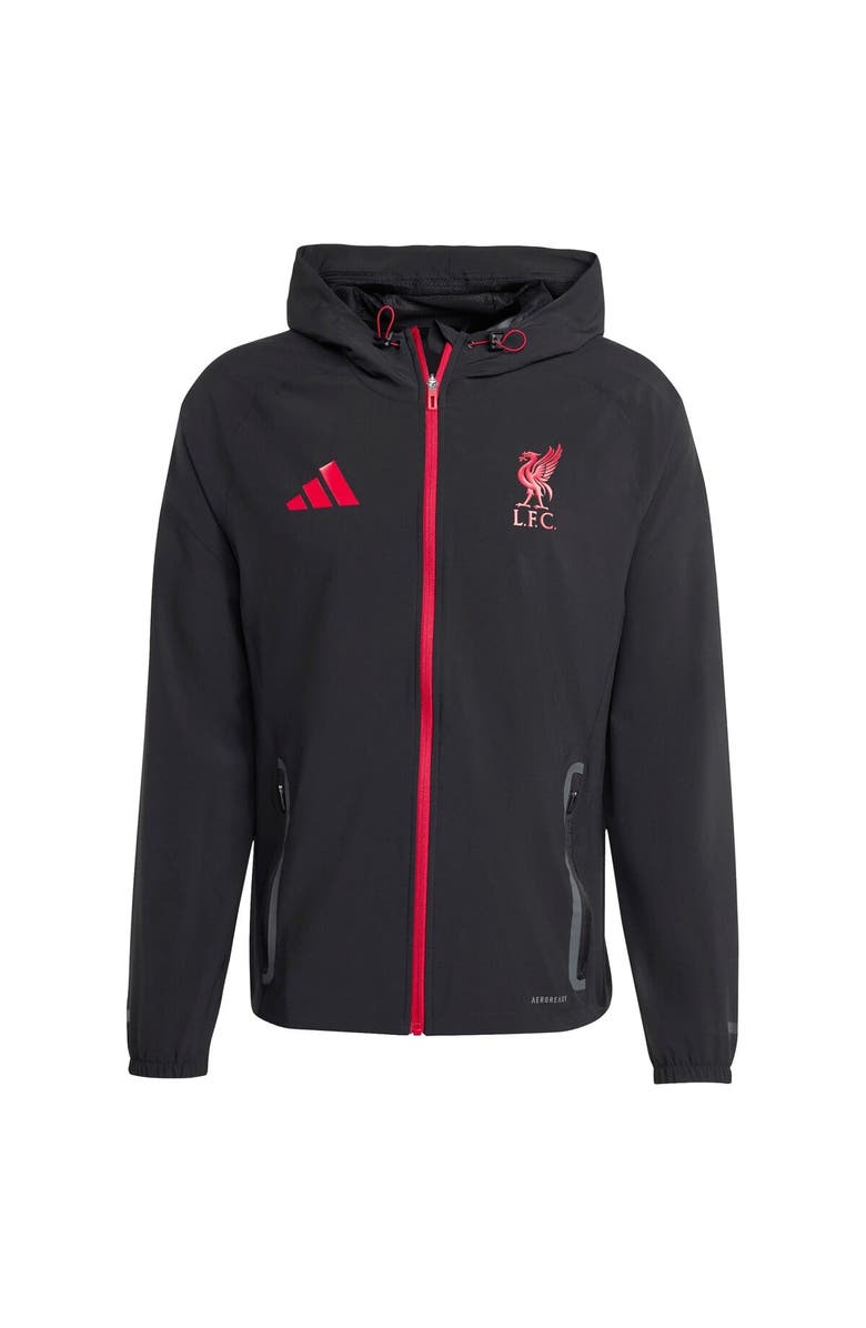 adidas Men's adidas Black Liverpool 2025/26 Tiro Vis Tech Travel Jacket, Alternate, color, Black