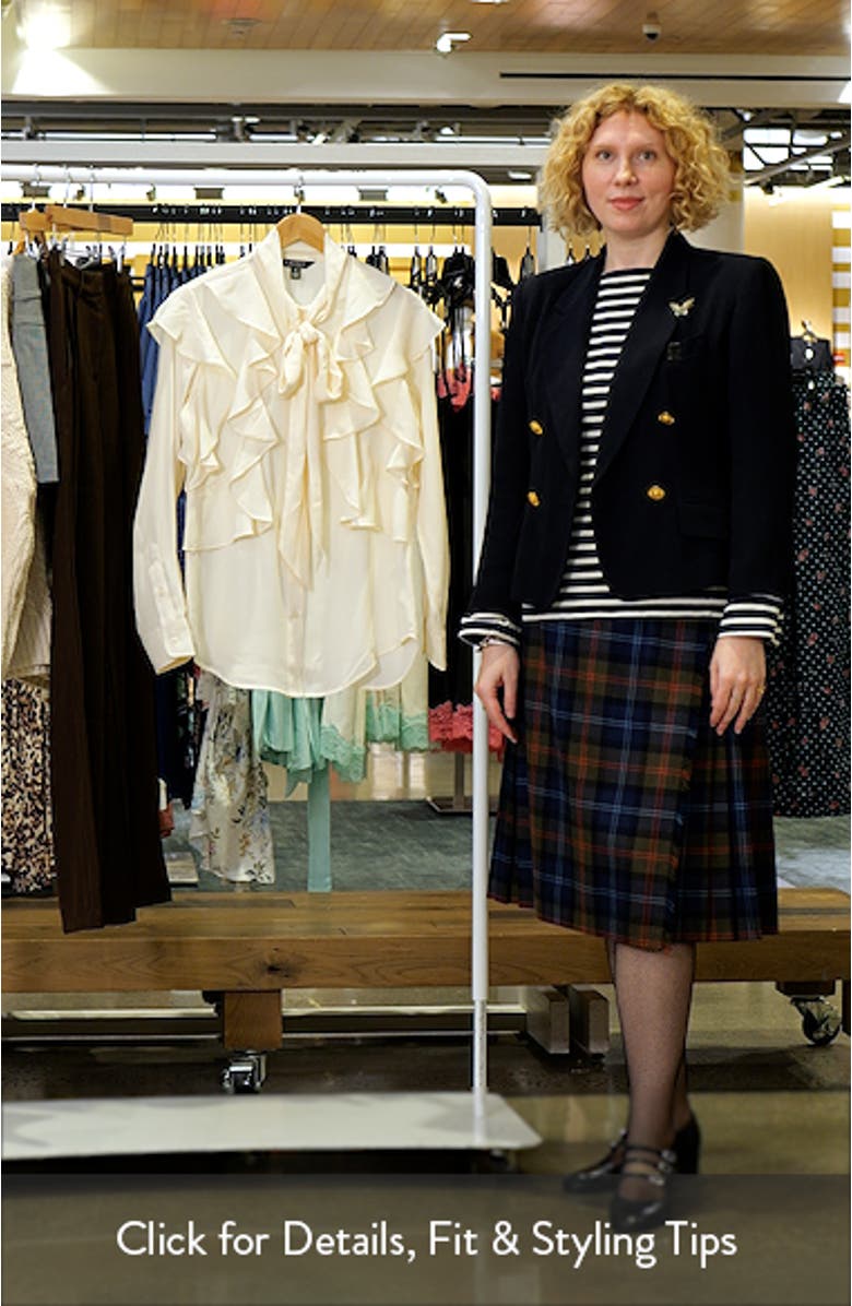 Tie Neck Ruffle Top, sales video thumbnail