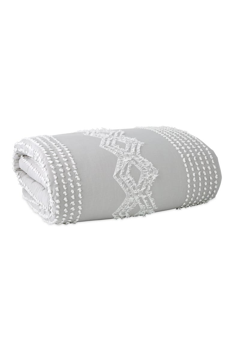 Cut Geo Comforter & Sham Set, Alternate, color, GREY