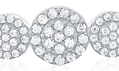 Simona Cubic Zirconia Bangle Bracelet In Silver