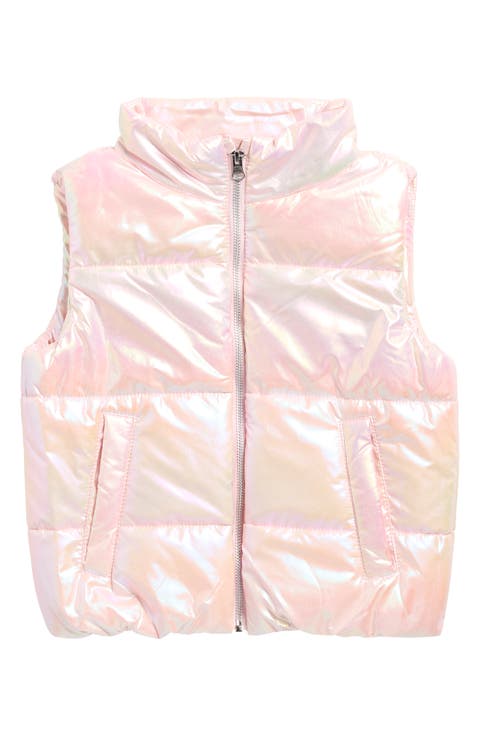 Kids' Metallic Puffer Vest