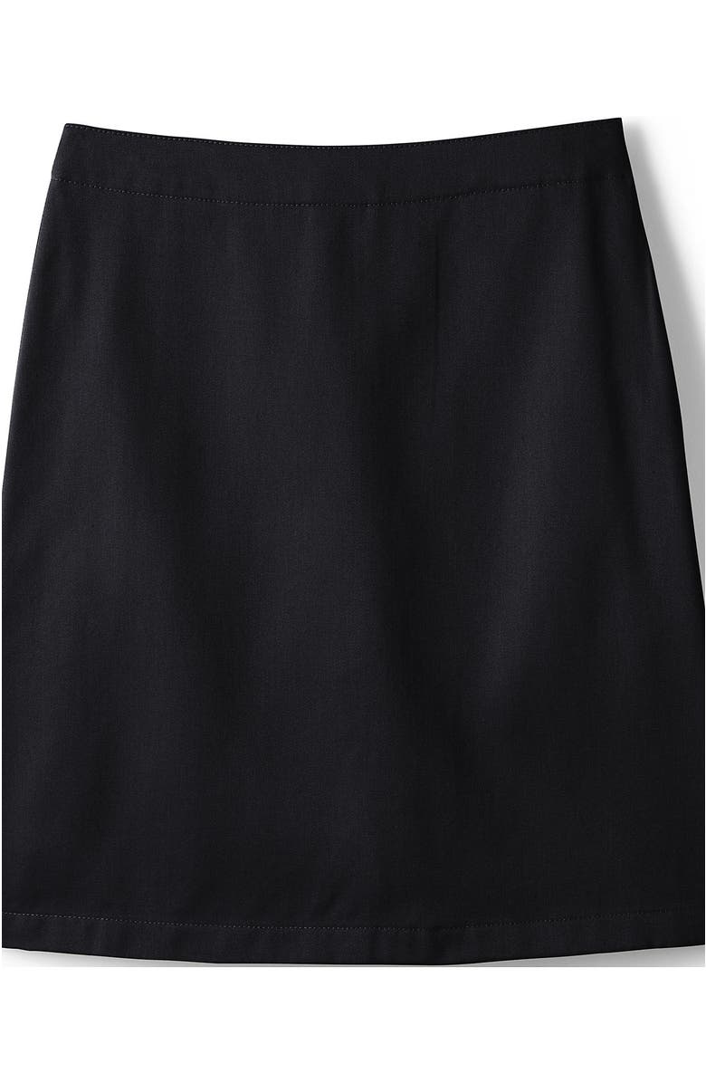 Lands' End School Uniform Girls Blend Chino Skort Top of Knee, Alternate, color, Black