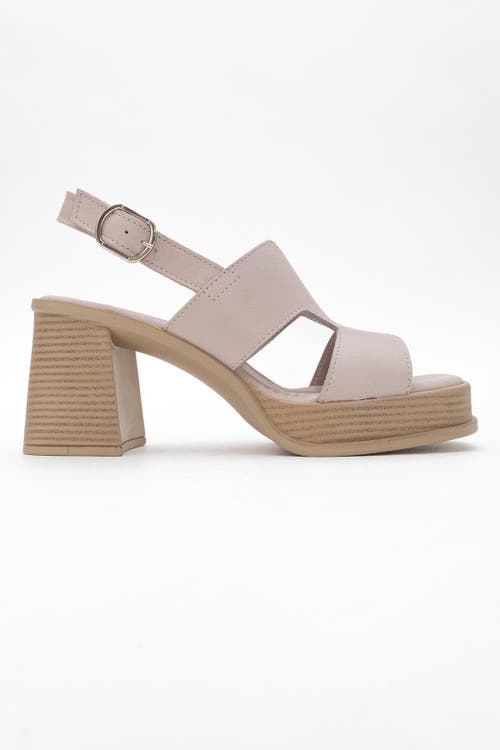 Forever & Always Shoes Zennia Leather Platform Sandal