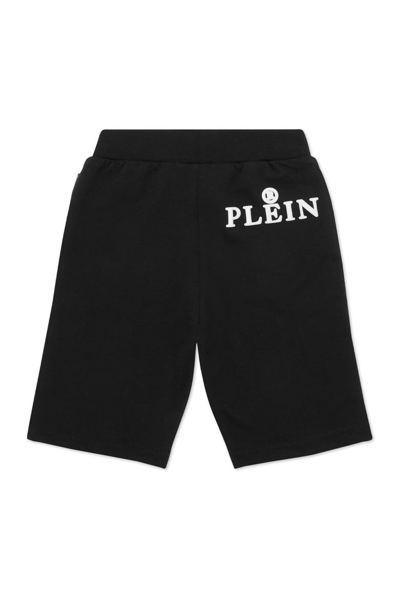 Baggy Fit Shorts Iconic Plein Boy, Alternate, color, black/green