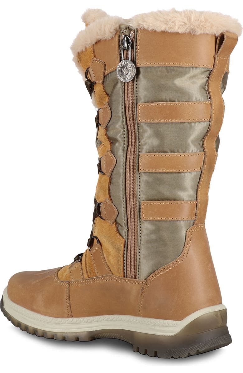 Santana Canada Marlyna Waterproof Winter Boot, Alternate, color, Wheat / Olive