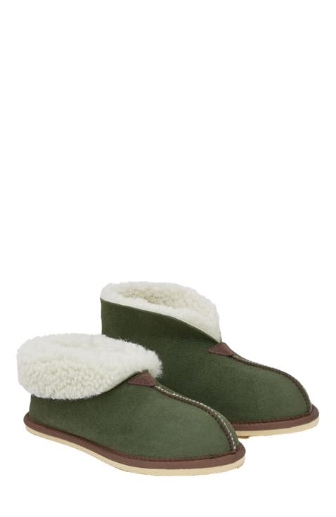 Ladies' Shearling Bootee Slippers
