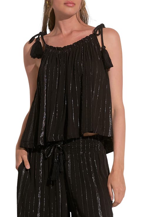 Stripe Cover-Up Tank Top