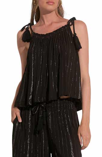 Elan Stripe Cover-Up Tank Top