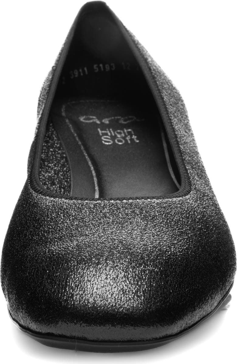 ara Gypsum Block Heel Pump, Alternate, color, Black