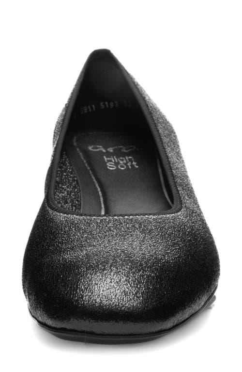 Ara Gypsum Block Heel Pump In Black