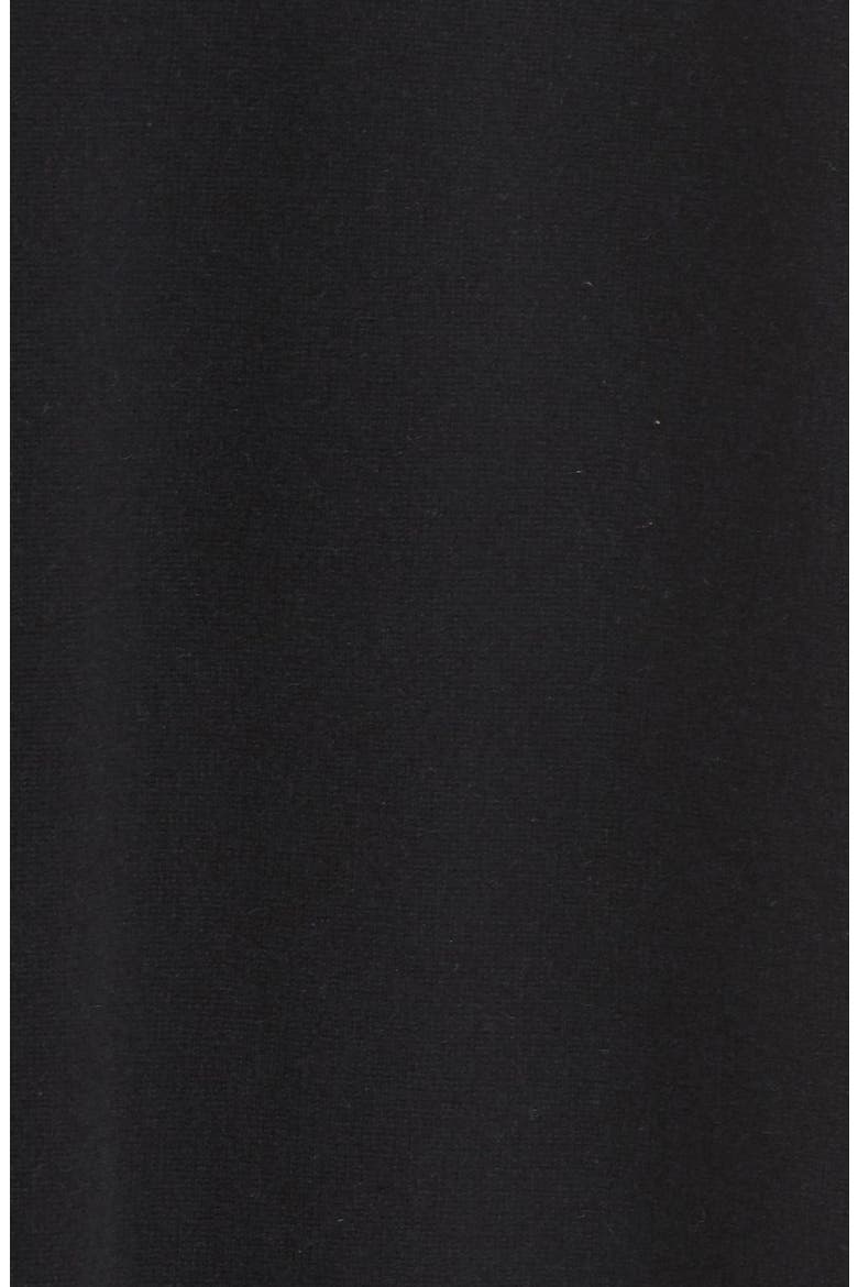 Rib Knit Cashmere Cardigan, Alternate, color, BLACK