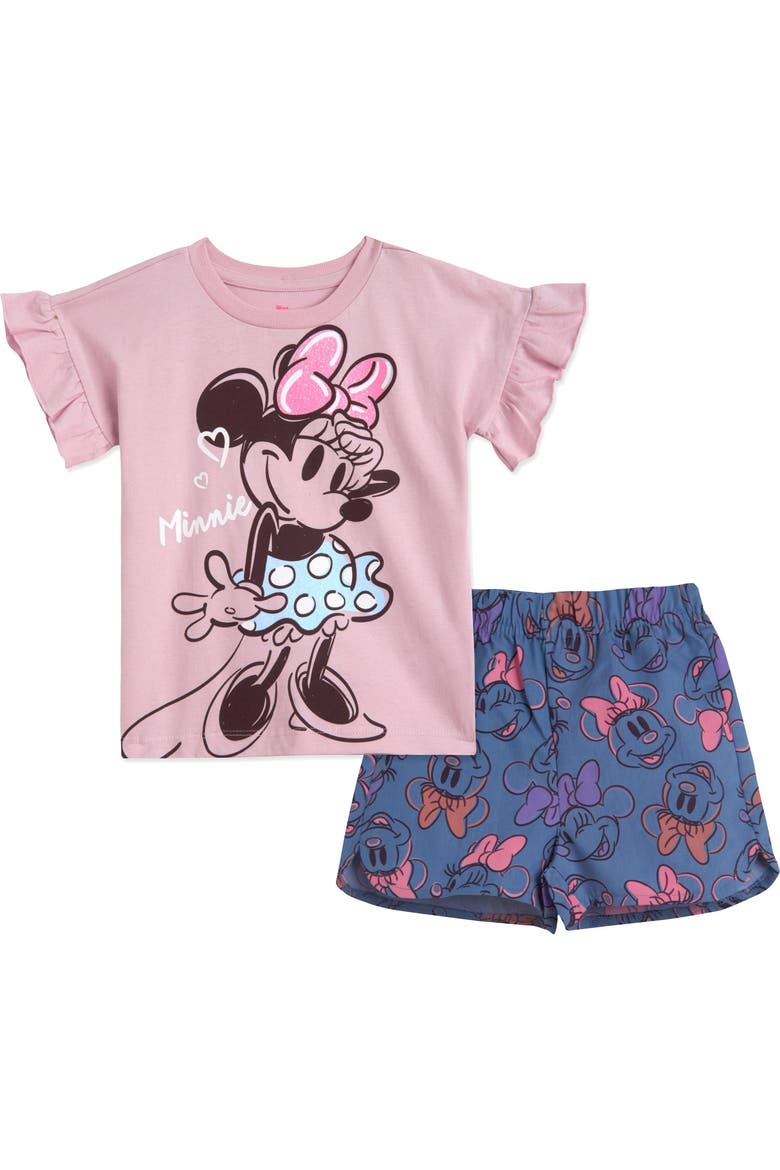 Minnie Mouse 2-Piece T-Shirt and Shorts Set, Alternate, color, Light Pink Minnie