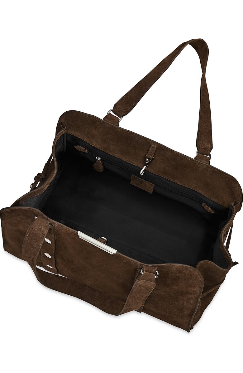 Rebecca Minkoff Cole Studded Leather Satchel, Alternate, color, Torte