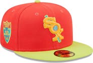 New Era Men's New Era Red/Neon Green Chicago White Sox   Lava Highlighter Combo 59FIFTY Fitted Hat