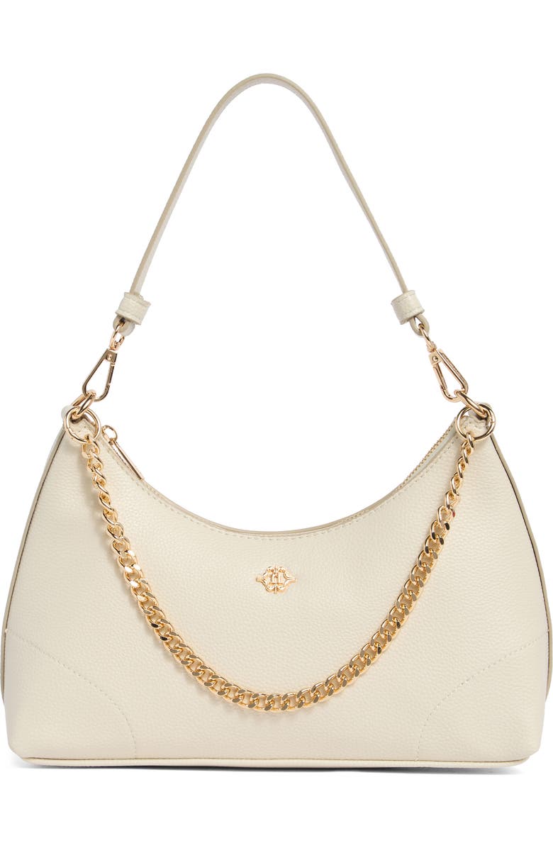 Nanette Lepore Jorgette Baguette Shoulder Bag, Main, color, Rice