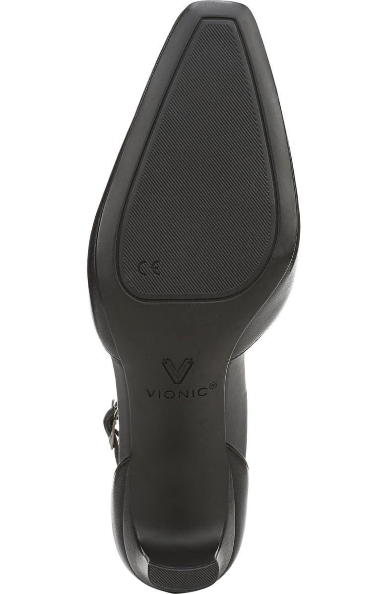 Vionic Scarlett Ankle Strap Pump, Alternate, color, Black Leather