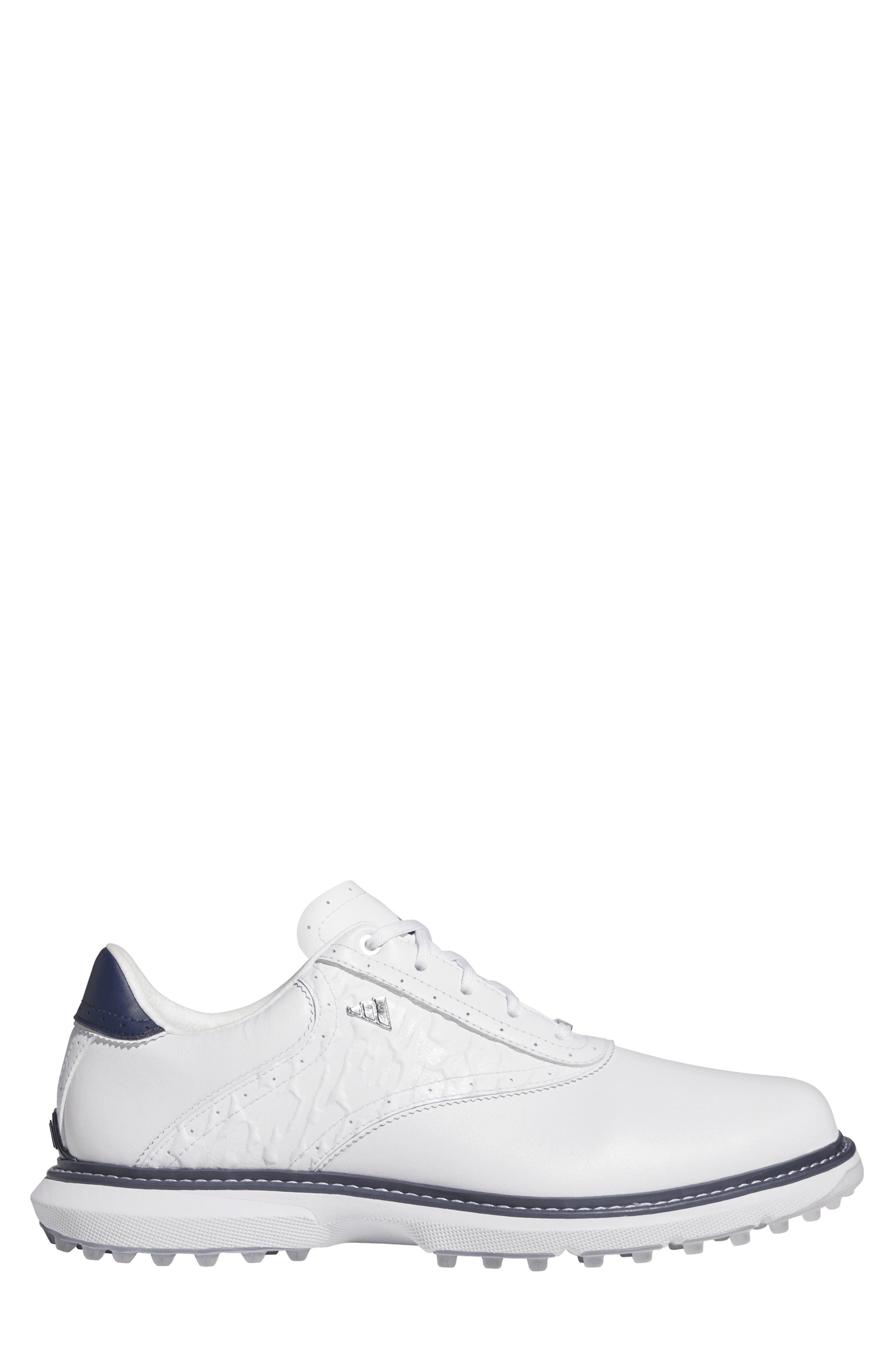 adidas MC70 Spikeless Golf Shoe, Alternate, color, White/ Collegiate Navy/ Silver