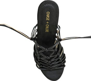 Nami Caged Ankle Wrap Sandal