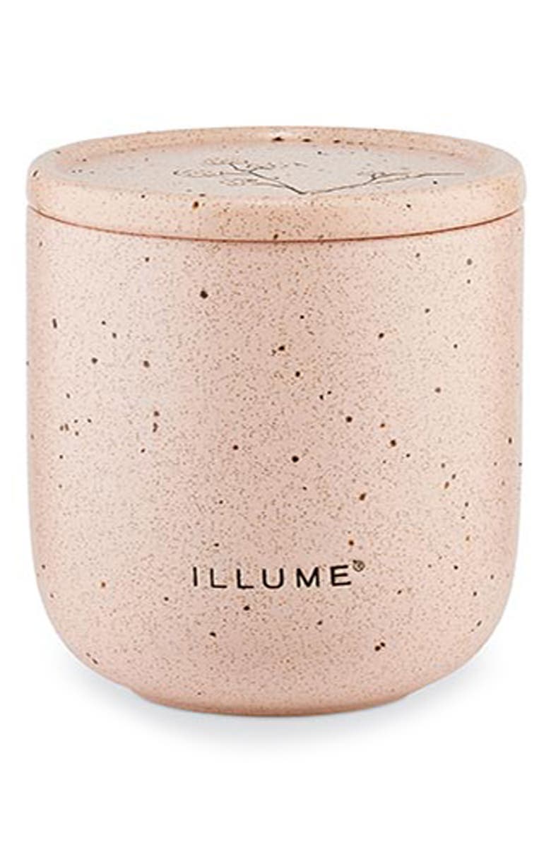 ILLUME<sup>®</sup> Elemental Rosewood Cassis Medium Patio Ceramic Candle, Alternate, color, Pink