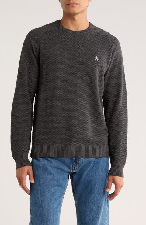 Bubble Stitch Crewneck Sweater