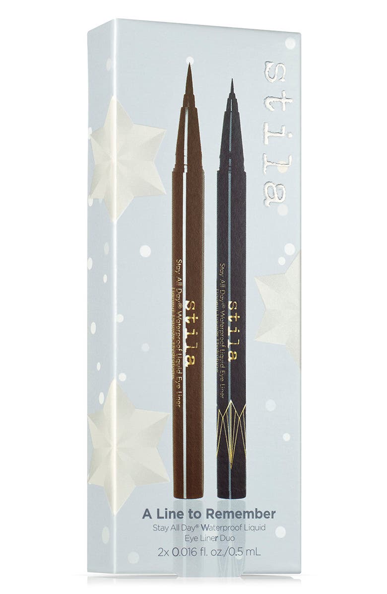 Stila A Line to Remember Stay All Day<sup>®</sup> Waterproof Liquid Eyeliner Duo (Limited Edition) $48 Value, Alternate, color, 