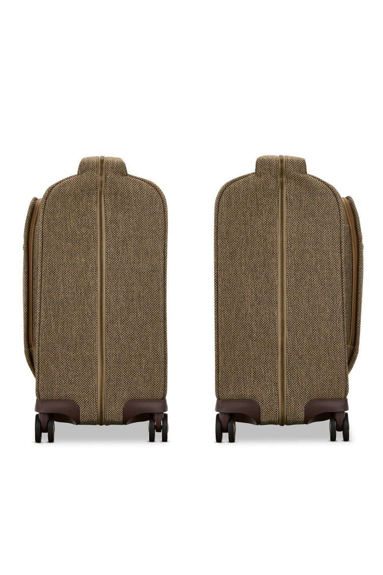 Tweed Spinner Garment Bag, Alternate, color, Tweed/Natural Leather