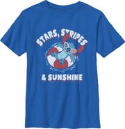 Lilo & Stitch Boy's Lilo & Stitch Stars Stripes and Sunshine Graphic T-Shirt