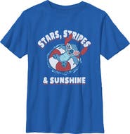 Lilo & Stitch Boy's Lilo & Stitch Stars Stripes and Sunshine Graphic T-Shirt