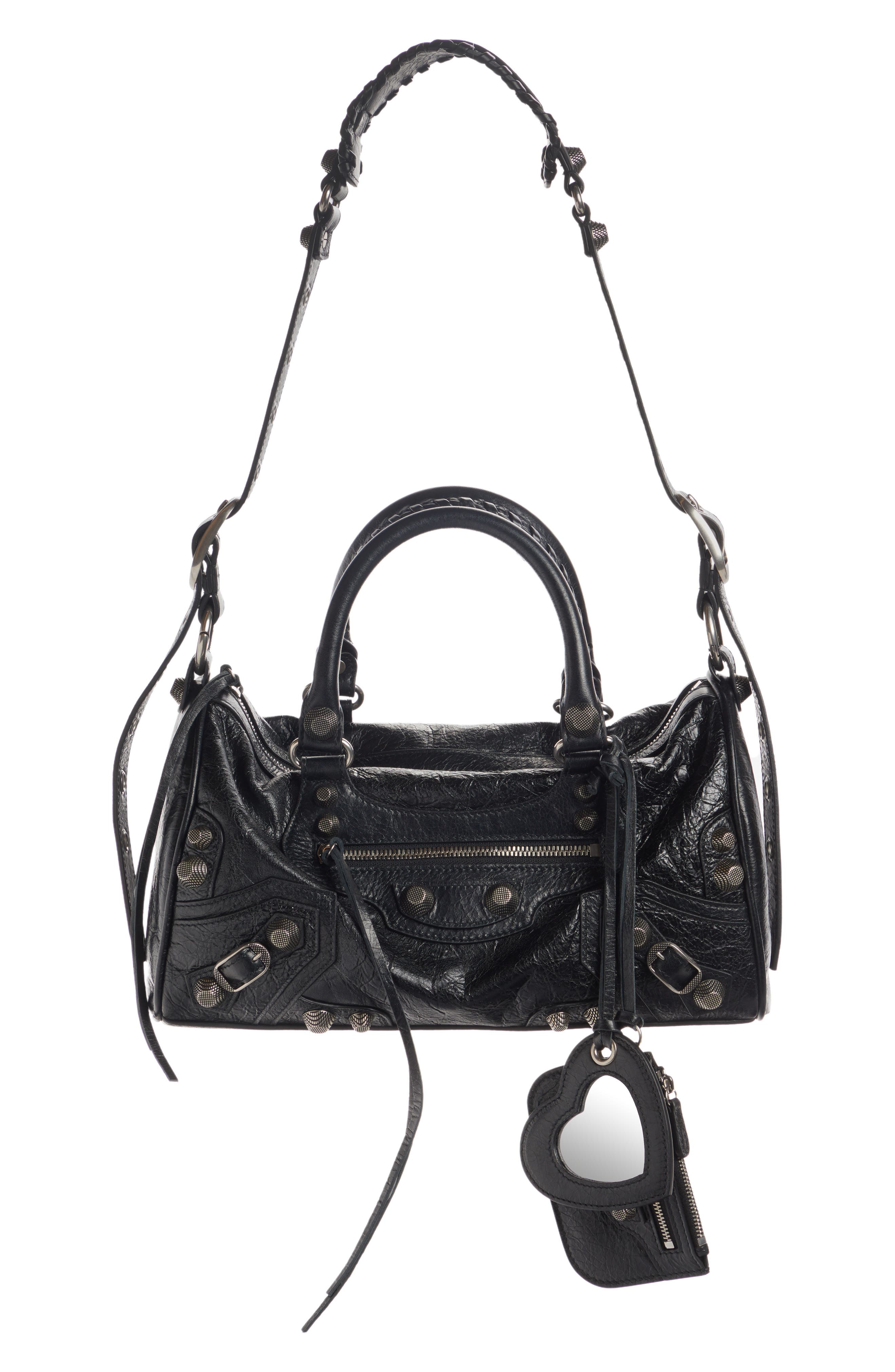 Balenciaga Neo Cagole City Leather Shoulder Bag, Main, color, 