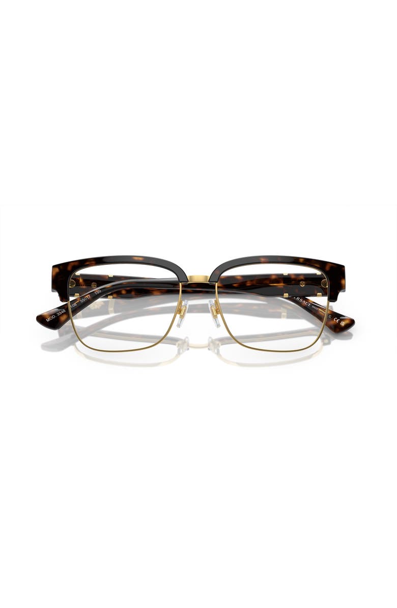 Versace 55mm Square optical glasses, Alternate, color, Tortoise