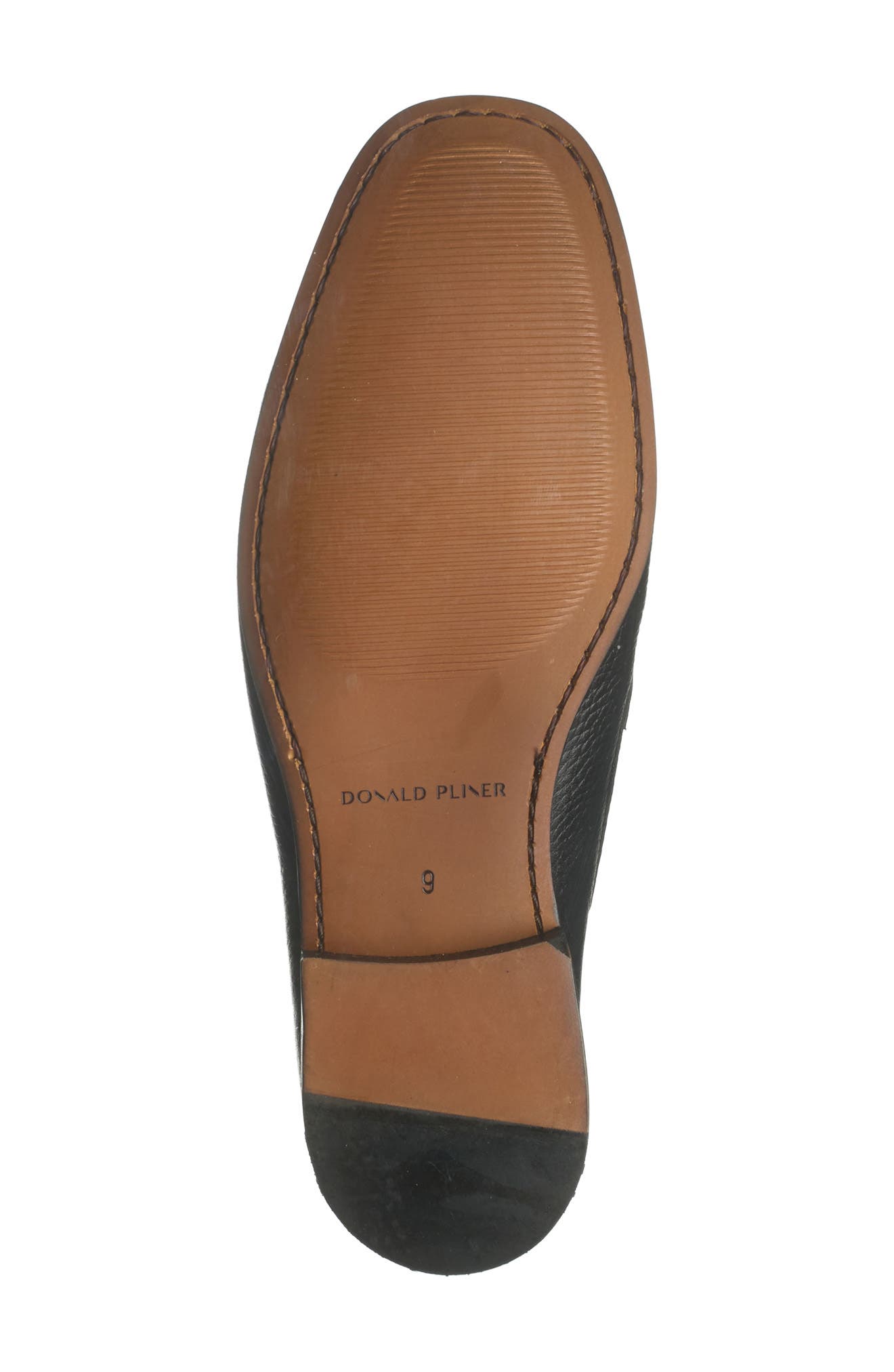 Donald Pliner Leather Loafer, Alternate, color, Black