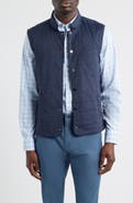 johnnie-O Bauer Quilted Water Resistant Snap-Up Vest