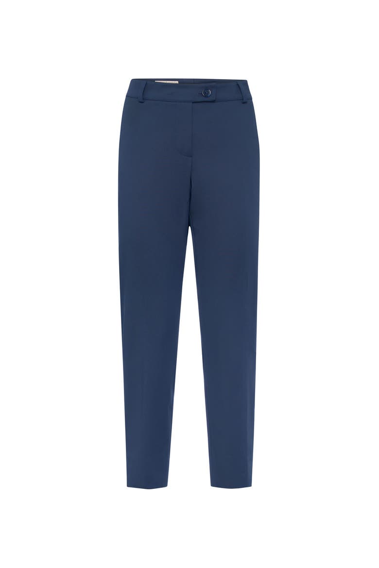 Signature Essential Straight Cotton Stretch Pant, Main, color, Navy